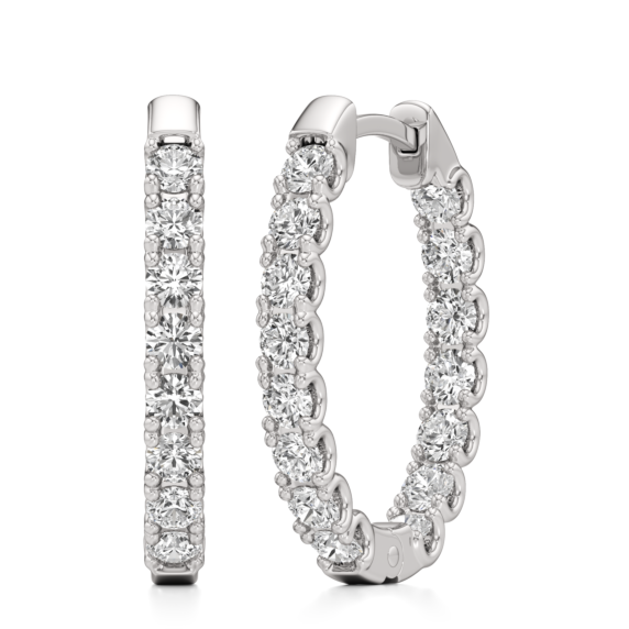 Inside Out Oval Hoops - Main View