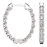 Inside Out Oval Hoops - Side View