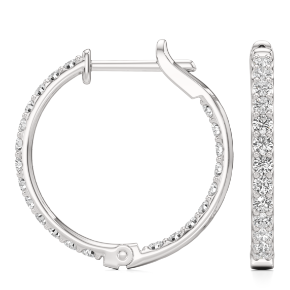 Gisele Inside Out Hoops - Detail View