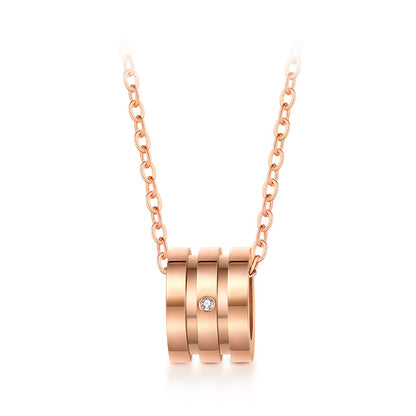 Diamond Necklace Comes in Silver and Rose gold
